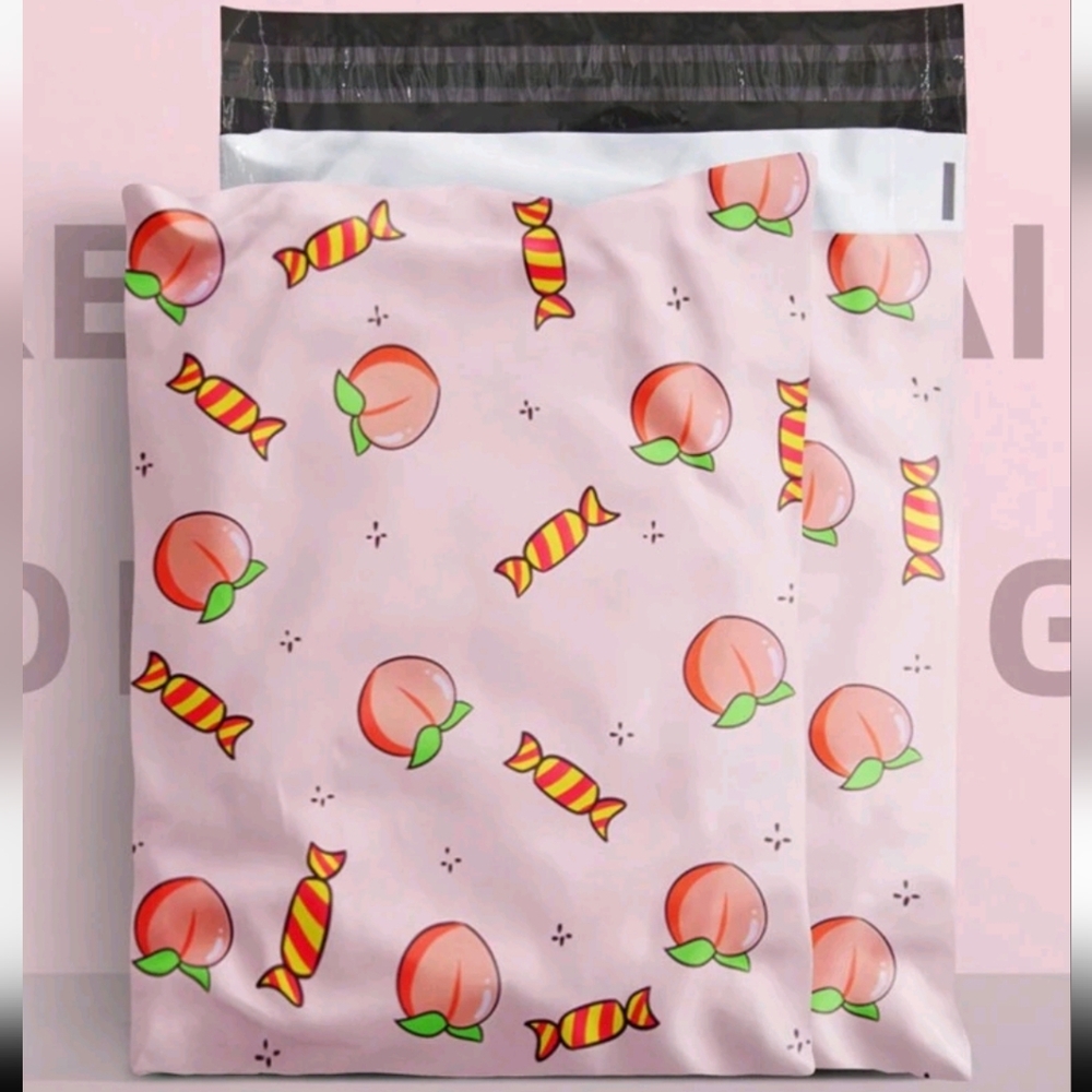 Peach 🍑 Poly Mailers 10in X 13in New 5 Pack